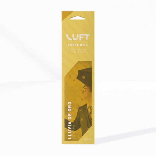 [IN-00008685] INCIENSO LUFT AROMA X 10 GRAND WISDOM LLUVIA DE ORO