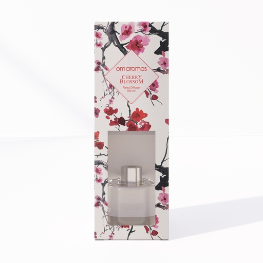 [RE-00008949] REED DIFFUSER OMAROMAS 100ML CHERRY BLOSSOM
