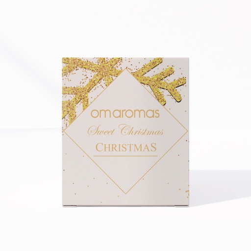 [VE-000010020] VELA VIDRIO OMAROMAS 230GR NAVIDAD SWEET CHRISTMAS